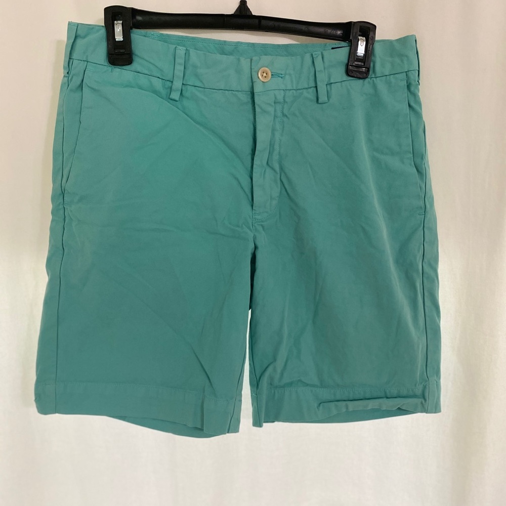 Men’s Teal Polo Straight Fit Shorts